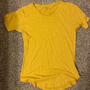 Madewell cotton whisper tee in yellow